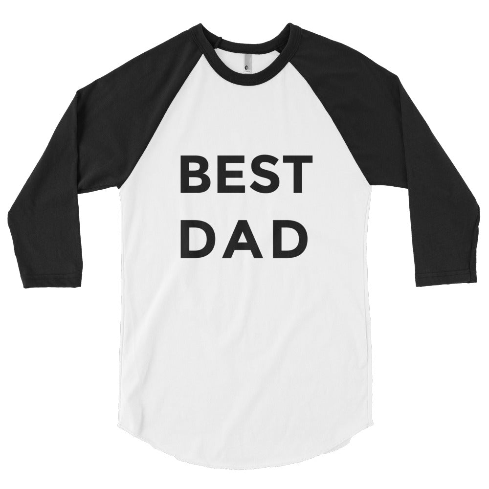 Best Dad sleeve raglan shirt