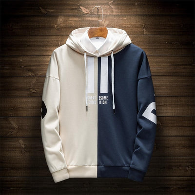 Single Road Mens Hoodies Fashion Casual Sweatshirts Male Hip Hop Yellow Hoodie Tracksuit Men