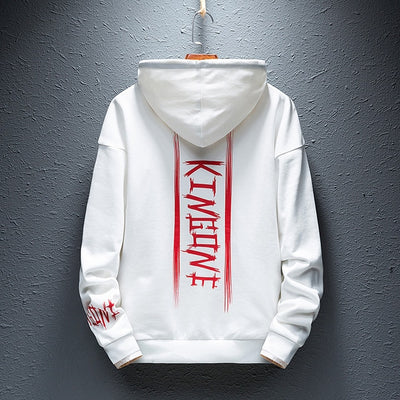 Single Road Mens Hoodies Fashion Casual Sweatshirts Male Hip Hop Yellow Hoodie Tracksuit Men