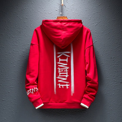 Single Road Mens Hoodies Fashion Casual Sweatshirts Male Hip Hop Yellow Hoodie Tracksuit Men