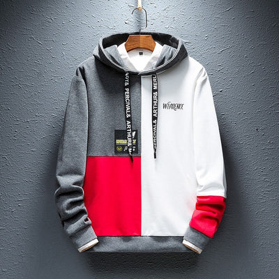 Single Road Mens Hoodies Fashion Casual Sweatshirts Male Hip Hop Yellow Hoodie Tracksuit Men